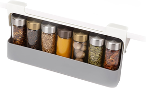Pull Out Spice <strong>Organizer</strong> Drawer For Kitchen Cabinets Under Shelf Space Saving <strong>Storage</strong> Holder Compact Design - Product Image 2