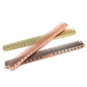 Logo gratuito lungo e corto salone resistente al calore barbiere alluminio metallo Pin parrucchiere taglio di capelli coda di ratto pettine per acconciature - Product Image 6