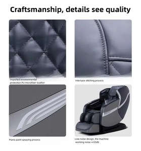Best Seller <b>Recliner</b> Luxury Timing Control SL Track 3D <b>Zero</b> <b>Gravity</b> Chair ABS+PU Leather Intelligent - Product Image 6
