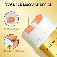 Crème raffermissante pour le cou AH-8 avec rouleaux de massage, réduit les rides, les ridules et le double menton, anti-âge
