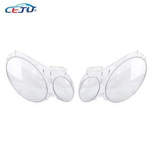 Capuchons transparents d'abat-jour de phare de voiture ABS pour <span class=keywords><strong>Mercedes</strong></span> <span class=keywords><strong>Benz</strong></span> Classe E <span class=keywords><strong>W211</strong></span> S211 E200 <span class=keywords><strong>E320</strong></span> E350 E500 E55 E63 AMG 2003-2008 - Product Image 2