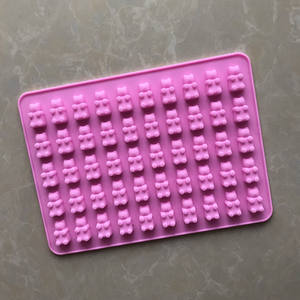 Moule à Gâteau en Silicone pour Bonbons Doux, Grille de Glace en Chocolat pour <span class=keywords><strong>Cuisine</strong></span>, Animal Mignon, Nouveau, Série 50 Petit Ours - Product Image 4