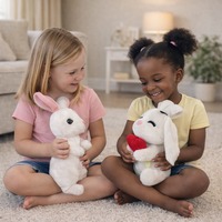Boneka Kelinci Plush Lembut 25 cm Grosir, Kelinci Lucu Bertelinga Panjang