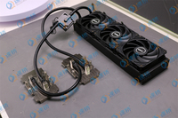 Kit de refroidissement par eau V100 |   Boucle AIO 360 mm avec triple ventilateur, fonctionnement silencieux et haute efficacité, double séparation