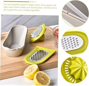 Hot Selling 2 in 1 Multi-Function Lemon Juicer <b>Kitchen</b> <b>Gadget</b> Lemon Press Juicer Vegetable & Fruit Wire Grater Garlic Grinder - Product Image 6