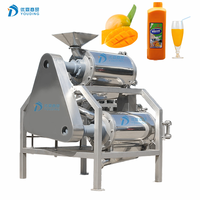 Multifunctionele roestvrijstalen zuurzak- en druivenontpitter, passievruchtenpuree- en mangosap-pulpmachine met motorlager