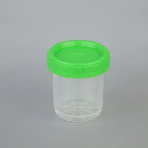 hospital disposable pp sterile urine container 30ml/60ml 100ml/120ml 200ml/250ml urine container with spoon