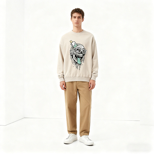 Felpa Casual alla Moda per Uomo e Donna, Motivo Zombie Ice, Collo Alto, Manica Lunga, Pullover Primaverile Classico <span class=keywords><strong>Joker</strong></span> 100% Cotone - Product Image 1