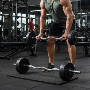 <strong>Barbell</strong> <strong>with</strong> <strong>Weights</strong> <strong>Barbell</strong> Set High Quality Home Gym Fitness Equipment Different <strong>Weight</strong> Fixed Straight EZ Curl Steel <strong>Barbell</strong> - Product Image 6