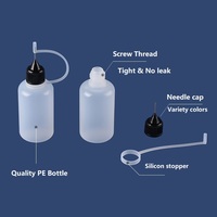 Ecannal 120ml 4oz en plastique PE bouchon d'aiguille compte-gouttes bouteille à presser pour Gel liquide d'huile