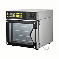 Four à convection électrique industriel élégant pour cuisine commerciale, 5 plateaux, 60L, en acier inoxydable, pour boulangerie