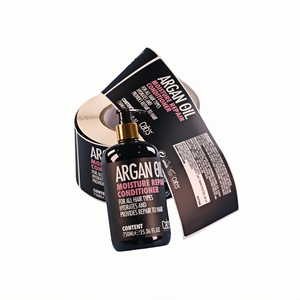 Custom Luxury Waterproof <b>Logo</b> Cosmetics Vinyl Label Gold Foil Shampoo <b>Stickers</b> Roll Printing Packaging Labels for Lotion Bottle - Product Image 4