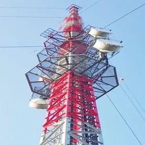 Steel Power Transmission Line Corner Tower For Distribution Tower