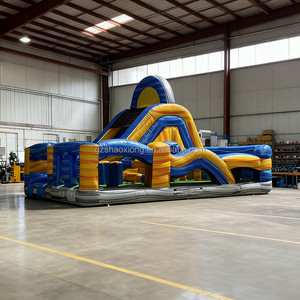 Commercial Outdoor Wet/Dry <strong>Slide</strong> Combo <strong>Inflatable</strong> <strong>Bouncy</strong> Castle Obstacle Course With Pool <strong>Inflatable</strong> Bounce House <strong>Water</strong> <strong>Slide</strong> - Product Image 2