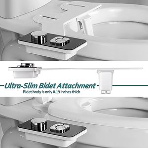 Wholesale Super Slim Dual Nozzle Shattaf Cold Water <strong>Bidet</strong> Attachment Non Electric Postpartum Care Smart <strong>Toilet</strong> <strong>Bidet</strong> Attachment - Product Image 3