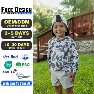 <span class=keywords><strong>Camiseta</strong></span> de Pesca Ligera con Camuflaje para Niños, Protección Solar UPF 50+ UV, Sudadera de Pesca de Manga Larga de Secado Rápido para Jóvenes - Product Image 1