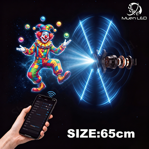 Écran LED numérique 3D de 65 cm, équipement holographique pour publicité, projecteur holographique pour mur vidéo - Product Image 1