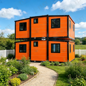 FLKT Chambre <span class=keywords><strong>de</strong></span> conteneur moderne <span class=keywords><strong>de</strong></span> luxe préfabriquée extensible, structure en acier, résistante aux cyclones, au vent et aux tremblements <span class=keywords><strong>de</strong></span> <span class=keywords><strong>terre</strong></span> - Product Image 2
