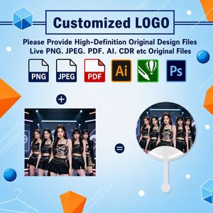 Éventails publicitaires en plastique personnalisés en gros pour événements promotionnels, cadeaux d'entreprise, éventails à main avec logo - Product Image 4
