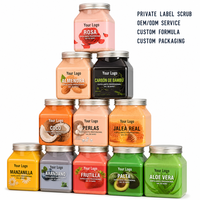 Krim Tubuh Garam Himalaya Label Pribadi Pengelupas Pemutih Pencerah Lulur Gula Glutathione Minyak Argan Kopi