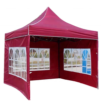 Tente pour chapiteau d'extérieur, gazébo pop-up blanc avec fenêtre d'église, 3x3 carpas para sobras, 3 m x 3 m