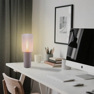 Vente en gros de lampe 3D pour décoration d'intérieur de mariage lampe de bureau d'hôtel lampe populaire européenne lampe de nuit à LED à motif cylindrique pour table - Product Image 4