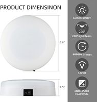 Accessoires pour bateaux, lumière de courtoisie marine LED, étanche IP65, 12V DC, blanc/blanc+bleu/blanc+rouge, pour éclairage intérieur de cabine de yacht