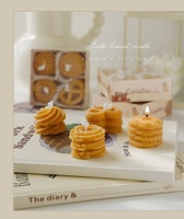Großhandel Neuheit Candy Shape Nette Home Decoration Custom ized Label Keksform Aroma therapie Kerze Set
