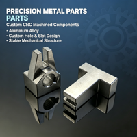 Pièces en alliage d'aluminium usinées sur mesure par CNC avec trous et fentes de précision pour usinage, anodisées claires