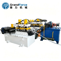 Machine de formage à froid de poutrelles en Z GrandForce à grande vitesse et à économie d'énergie avec découpe sur mesure 16-24 stations certifiée CE
