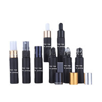 Échantillon Gratuit - Flacon en Verre Cylindrique Fin pour Huile Essentielle 10ml - Emballage Cosmétique avec Compte-gouttes en Verre pour Shampooing