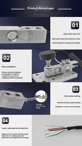 โหลดเซลล์แบบโค้งงอยี่ห้อ Yutong สำหรับท่อเหล็กลูกฟูก ผลิตจากเหล็กอัลลอยด์/สแตนเลส Keli รับน้ำหนักเกินได้ 150% ความจุ 10-200 กก. พร้อมสกรูยึด - Product Image 4