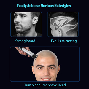 Tondeuse à cheveux professionnelle pour hommes, tondeuse à barbe électrique sans fil, kit de coupe de cheveux, machine à couper les cheveux rechargeable - Product Image 3