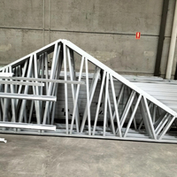 Matériaux de construction métalliques modernes de luxe résistants au vent fabriqués en Chine, structure en acier préfabriquée pour villa