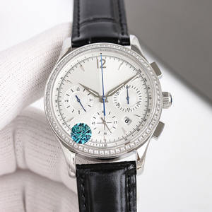 Montre-bracelet mécanique chronographe pour homme à six aiguilles avec bracelet en cuir de haute qualité, montre mécanique à trois cadrans - Product Image 2