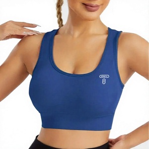 Sports Bra for Women Plus Size High Support Backless Adjustable Strap Yoga Fitness Gym Seamless High Quality Top for Sale - Product Image 1