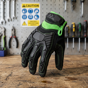 Gants jetables noirs en nylon texturé épais 6 mil, anti-choc, sans poudre, robustes, pour salon de beauté - Product Image 4