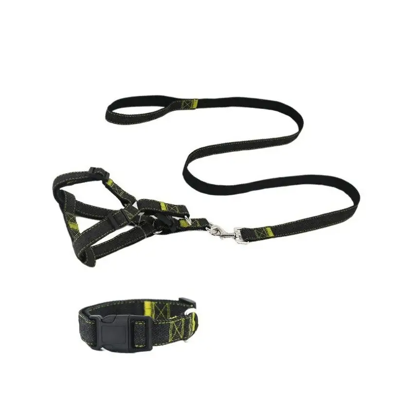 Collar Pets Traction rope Chest strap Small and medium-sized dogs Adjustable Big and small dog chains Solid