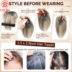 Topper <span class=keywords><strong>de</strong></span> <span class=keywords><strong>Cabello</strong></span> Chino 100% Remy con Encaje para <span class=keywords><strong>Cabello</strong></span> Fino, Inspirado <span class=keywords><strong>en</strong></span> Celebridades, <span class=keywords><strong>en</strong></span> Stock para Mujeres - Product Image 4