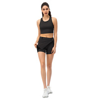 Rok Olahraga Wanita Musim Panas, Rok Fitness Wanita dengan Celana Pendek Ketat Nude Cepat Kering Pakaian Olahraga Lari Logo Kustom Ukuran Besar