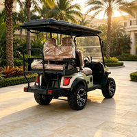 Voiture de golf électrique professionnelle 4 places au lithium 48V Rainbow en promotion – Chariot de golf tout-terrain 30-50 km/h 70-90 km d'autonomie
