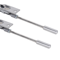 Perno de embutir plano superior e inferior de acero inoxidable SS304 de 6, 8, 10, 12, 16, 18, 24, 30, 36, 40 y 48 pulgadas para puerta de madera