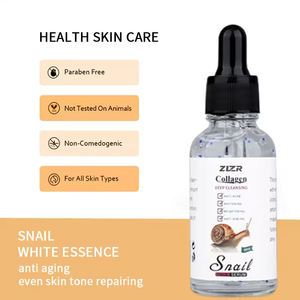 Sérum Visage Anti-Âge OEM à Marque Blanche au Collagène de Bave d'Escargot, Peptides de Thé Vert, Aloe Vera et Acide Hyaluronique - Éclaircissant et Blanchissant - Product Image 3