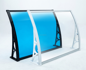 Hiện đại rõ ràng trong suốt vòm nhựa Bìa tấm <span class=keywords><strong>polycarbonate</strong></span> carport bãi đậu xe mái hiên tấm mặt trời ngoài trời mái ứng dụng - Product Image 1