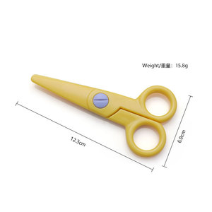 Tijeras de corte de papel de plástico para <span class=keywords><strong>niños</strong></span>, herramientas de corte, suministros de manualidades de papel - Product Image 3
