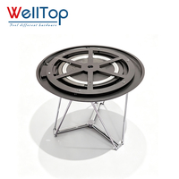 WELLTOP Base de table pivotante personnalisée à 360 degrés, support rotatif, cadre de table pivotante pliable, mécanisme de table pivotante ronde en métal
