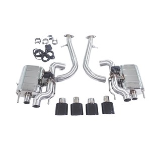Sistema de Escape de Alto Rendimiento <span class=keywords><strong>GFC</strong></span> Disponible para Lexus IS500 RCF GSF 5.0L V8 2014-2025, con Válvula Electrónica Ctback y Punta Negra - Product Image 6