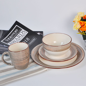 Hot bulk glazed fine bone china and dubai dinnerware set <span class=keywords><strong>restaurant</strong></span> dinnerware - Product Image 2