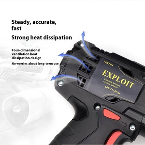 18V Industrial Grade Pneumatic Torque Wrench <b>Battery</b> Operated With High for Work Impact Torque Wrench Lithium <b>Battery</b> S - Product Image 4