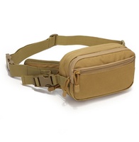 Sac banane tactique Oxford 600D, sac de taille EDC multi-poches, ceinture réglable, pochette utilitaire pour le camping et la randonnée en plein air